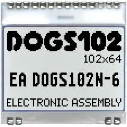 ELECTRONIC ASSEMBLY EA DOGS102W-6