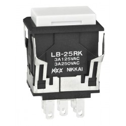 NKK Switches LB25RKW01-B