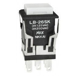NKK Switches LB26SKW01-12-BJ